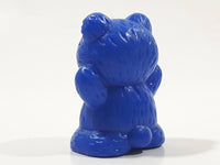 Math Counting Teddy Bear Replacement Blue Miniature 1 1/2" Tall Plastic Toy Figure