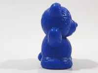 Math Counting Teddy Bear Replacement Blue Miniature 1 1/2" Tall Plastic Toy Figure