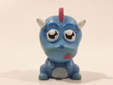 Moshi Monsters Squashi Moshi Toy Snookums Dinosaur Blue 1 3/8" Tall Toy Figure