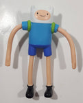 2014 McDonald's Adventure Time Finn Character 4 3/4" Tall Toy Bendable Poseable Figure