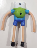 2014 McDonald's Adventure Time Finn Character 4 3/4" Tall Toy Bendable Poseable Figure