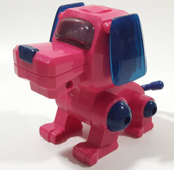 2002 McDonalds SEGA Toys Robo Chi Pets Pink Dog 4 1/2" Long Toy Figure