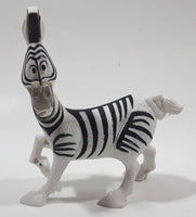 2008 McDonald's Madagascar Escape 2 Africa Movie Marty Zebra 4 1/4" Tall Plastic Toy Figure