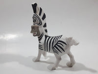 2008 McDonald's Madagascar Escape 2 Africa Movie Marty Zebra 4 1/4" Tall Plastic Toy Figure