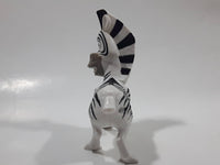 2008 McDonald's Madagascar Escape 2 Africa Movie Marty Zebra 4 1/4" Tall Plastic Toy Figure