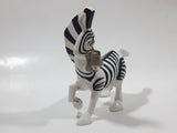 2008 McDonald's Madagascar Escape 2 Africa Movie Marty Zebra 4 1/4" Tall Plastic Toy Figure