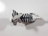 2008 McDonald's Madagascar Escape 2 Africa Movie Marty Zebra 4 1/4" Tall Plastic Toy Figure