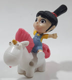 2017 McDonald's Universal Studios Despicable Me 3 Agnes Rockin Unicorn 3" Tall Toy Figure