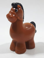 Kidoozie Funtime Tractor Brown Horse Plastic 3" Tall Toy Figure