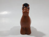 Kidoozie Funtime Tractor Brown Horse Plastic 3" Tall Toy Figure