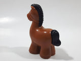 Kidoozie Funtime Tractor Brown Horse Plastic 3" Tall Toy Figure