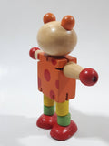 Flexi Wooden Bear with Stretch Band Joints 4" Tall Toy Figure