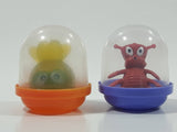 A & A Small Miniature Plastic Domed Figures Set of 2