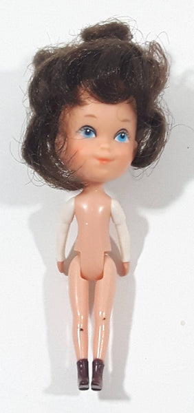 Vintage 1980 Storykin Liddle Kiddles Doll 3" Tall Plastic Toy Figure Made in Philippines - No Clothing