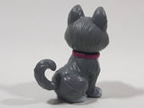 Mattel Barbie Adorable Pets Grey and White Husky Dog 2" Tall Plastic Toy Figure