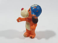 Dog with 8 Blue Cap 1 7/8" Tall Toy Figure