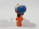 Dog with 8 Blue Cap 1 7/8" Tall Toy Figure