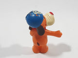 Dog with 8 Blue Cap 1 7/8" Tall Toy Figure