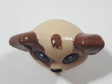 Light Brown and Beige Puppy Dog 2 1/8" Tall Plastic Toy Figure