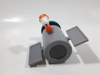 2019 McDonald's Peanuts Snoopy Satellite Shaped Telescope 3" Long Plastic Toy Figure