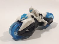 1999 McDonald's Max Steel White Street Bike Motorcycle Turbofied Cycle 4" Length Toy Vehicle