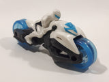 1999 McDonald's Max Steel White Street Bike Motorcycle Turbofied Cycle 4" Length Toy Vehicle