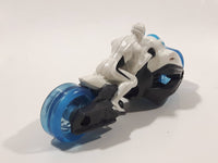 1999 McDonald's Max Steel White Street Bike Motorcycle Turbofied Cycle 4" Length Toy Vehicle