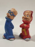 1990 KFC Bagdasarian Alvin and The Chipmunks Alvin 3 1/4" and Simon 3 1/2" Tall Plastic Toy Figures