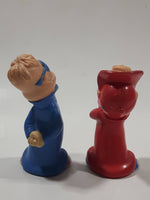 1990 KFC Bagdasarian Alvin and The Chipmunks Alvin 3 1/4" and Simon 3 1/2" Tall Plastic Toy Figures