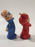 1990 KFC Bagdasarian Alvin and The Chipmunks Alvin 3 1/4" and Simon 3 1/2" Tall Plastic Toy Figures