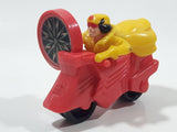 1996 McDonald's Marvel Super Heroes Jubilee Red Motorcycle 3" Long Plastic Toy Vehicle