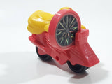 1996 McDonald's Marvel Super Heroes Jubilee Red Motorcycle 3" Long Plastic Toy Vehicle