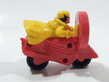 1996 McDonald's Marvel Super Heroes Jubilee Red Motorcycle 3" Long Plastic Toy Vehicle