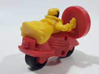 1996 McDonald's Marvel Super Heroes Jubilee Red Motorcycle 3" Long Plastic Toy Vehicle