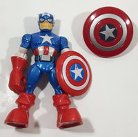 2012 Hasbro Marvel Captain America Character 5" Tall Plastic Toy Figure with Shield