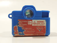 Disney Pixar Cars Miniature Blue Camera Shaped Picture Viewer 1 5/8" Wide Plastic Toy