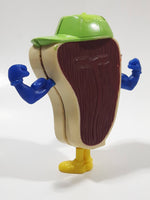 1993 McDonald's Food Fundamentals Slugger Steak Shaped Character 3 3/4" Tall Toy Figure