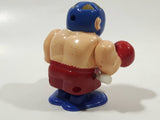 Boxing Boxer Red and Blue Windup 2 1/2" Tall Plastic Toy Figure Not Working