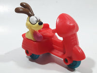 Vintage 1989 Garfield and Odie on a Motorbike Mixed McDonalds Happy Meal Toy