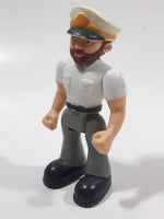 2008 Aircraft Captain Pilot Character 3" Tall Plastic Toy Figure