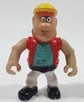 Boley Pirates Adventure Island Pirate with Red Vest Blue Shirt Yellow Cap 2 1/2" Tall Plastic Toy Figure