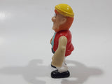 Boley Pirates Adventure Island Pirate with Red Vest Blue Shirt Yellow Cap 2 1/2" Tall Plastic Toy Figure