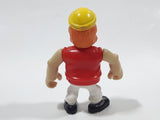 Boley Pirates Adventure Island Pirate with Red Vest Blue Shirt Yellow Cap 2 1/2" Tall Plastic Toy Figure