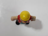 Boley Pirates Adventure Island Pirate with Red Vest Blue Shirt Yellow Cap 2 1/2" Tall Plastic Toy Figure