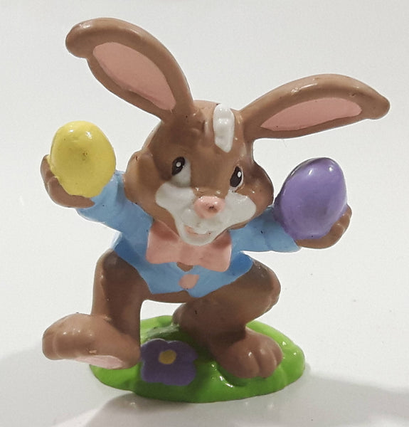 1990 Warner Chappell Applause Easter Bunny 2 1/4" Tall PVC Toy Figure