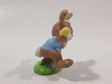 1990 Warner Chappell Applause Easter Bunny 2 1/4" Tall PVC Toy Figure