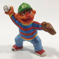 Applause Muppets Sesame Street Ernie Baseball Player Pitcher Character 2 1/2" Tall Hard Rubber Toy