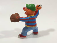 Applause Muppets Sesame Street Ernie Baseball Player Pitcher Character 2 1/2" Tall Hard Rubber Toy