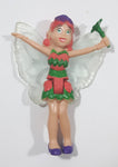 Fairy in Green and Orange Dress with Wand 3" Tall Plastic Toy Figure