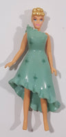 2002 Disney Princess Cinderella Doll with Rubber Dress 3 1/2" Tall Plastic Toy Figure